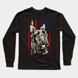 Highland Hounds Trendy Tee for Fans of Scottish Terriers Long Sleeve T-Shirt